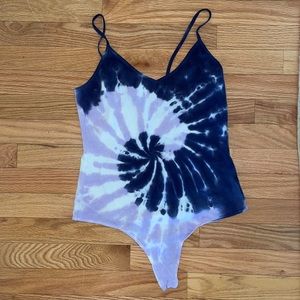 Tie Dye Thong Bodysuit